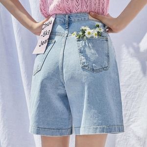 chuu light wash denim shorts (-5kg jeans vol. 138)